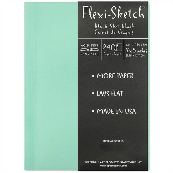 Flexi Sketch Blank Artist Journal 7X5 Pool